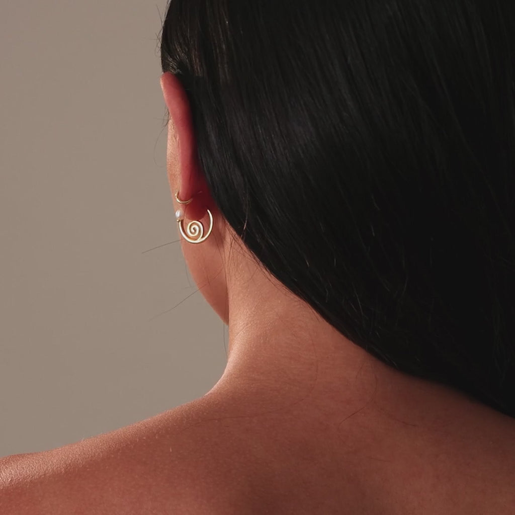Spiral Swirl Hoops