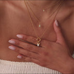 Opal Sea Turtle Charm in 18K Gold