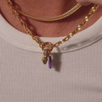 Skinny Baguette Alexandrite Charm