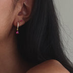 Teardrop Emerald Flatback Studs