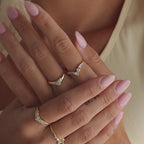 Heart Curve Cluster Ring