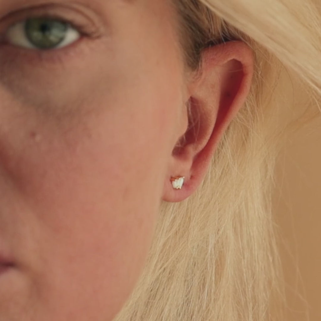 Opal Marquise Studs