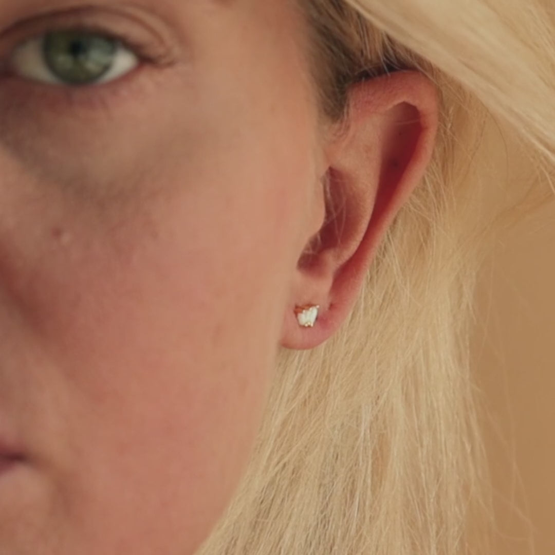 Opal Marquise Studs
