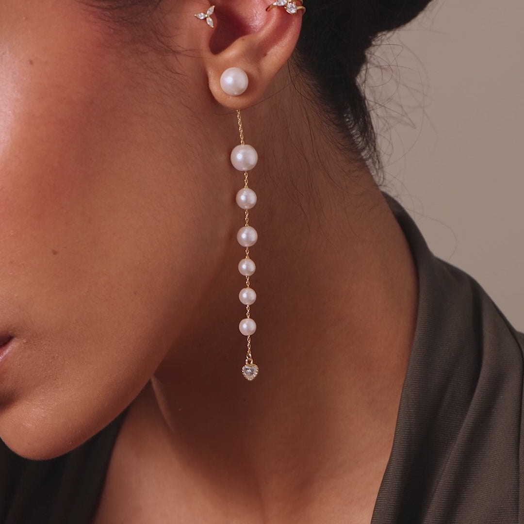 Waterfall Pearl Earrings