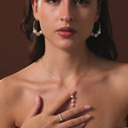 Pearl Cascade Necklace in Silver