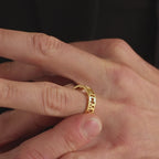 Roman Numerals Ring in 18K Gold