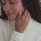 Open Toi et Moi Birthstone Ring