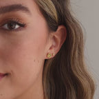 Jade Clover Studs