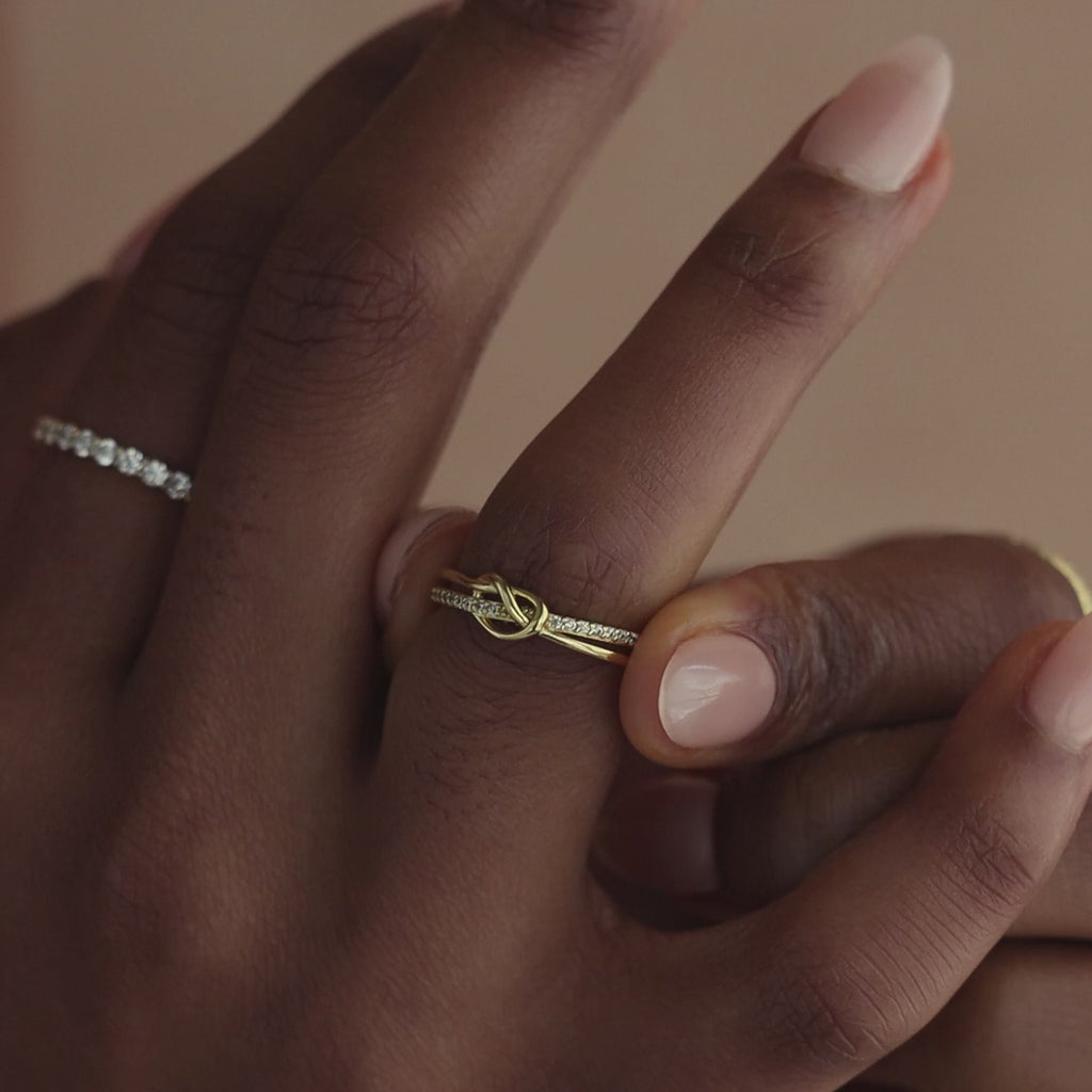 Pave Knot Ring