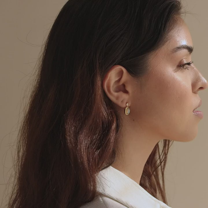 Moonstone Drop Earrings