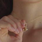 Large Rolo Clasp Necklace in 18K Gold
