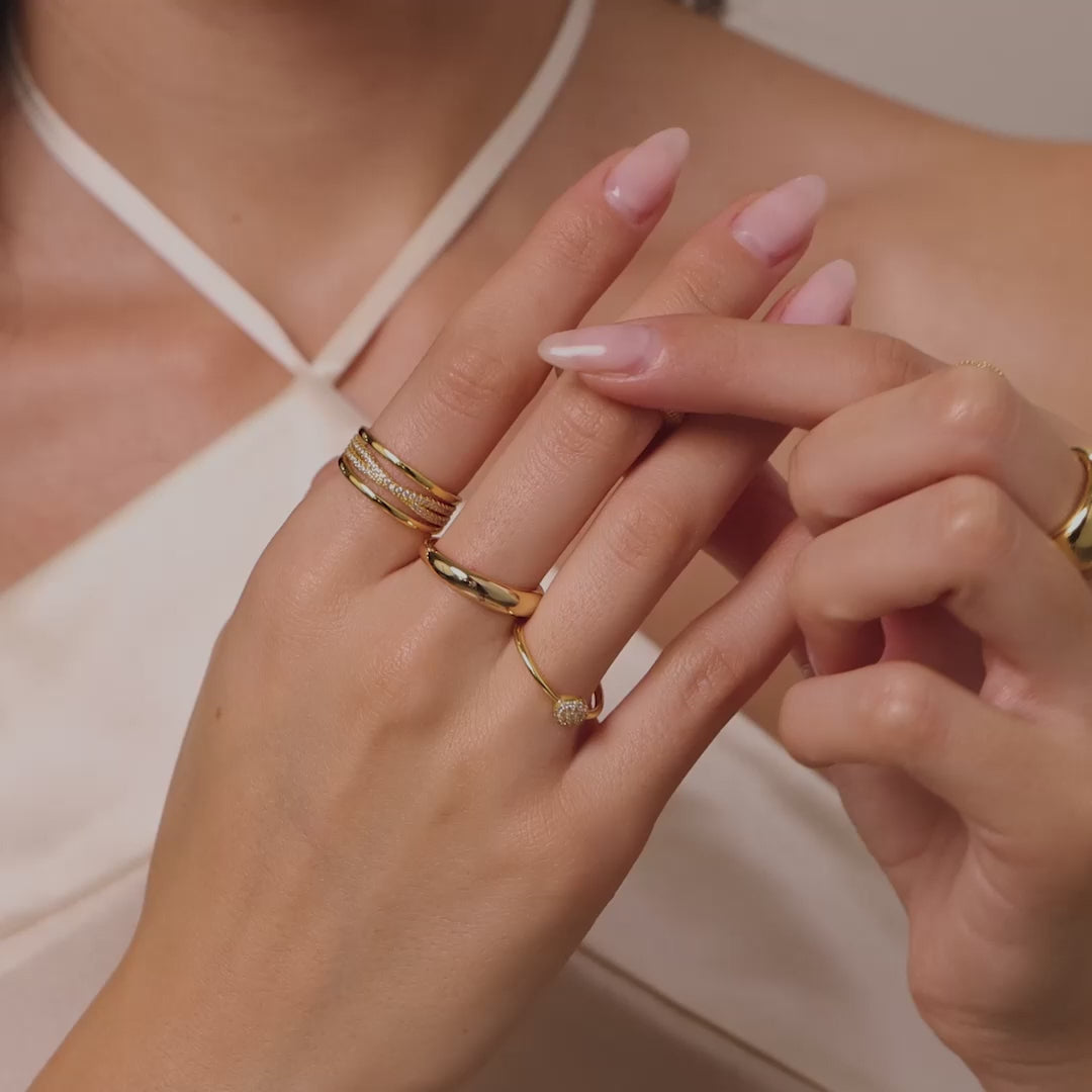 Pave Stacking Rings