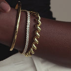 Twisted Chain Bracelet in 18K Gold