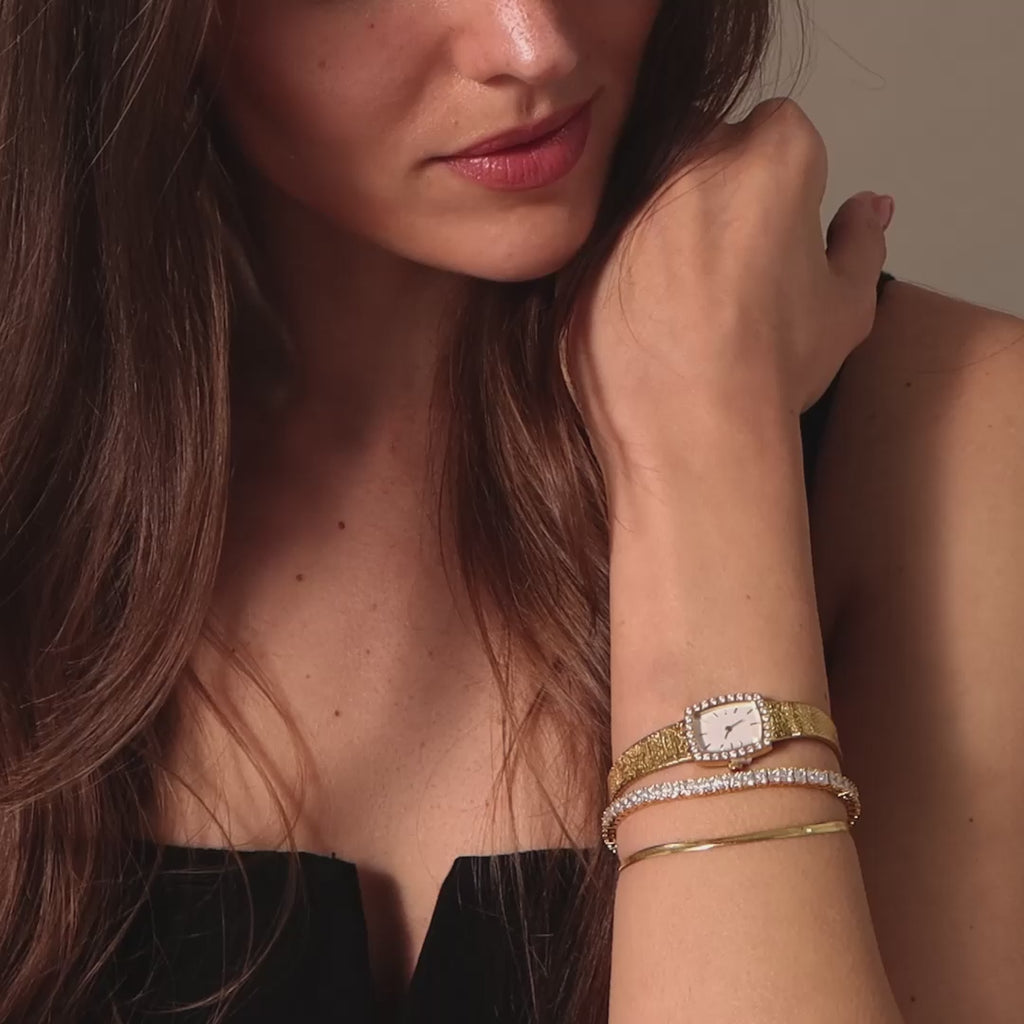 Princess Diamond Tennis Bracelet in 18K Gold