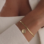 Dainty Organic Fingerprint Bracelet