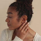Opal Threader Huggies