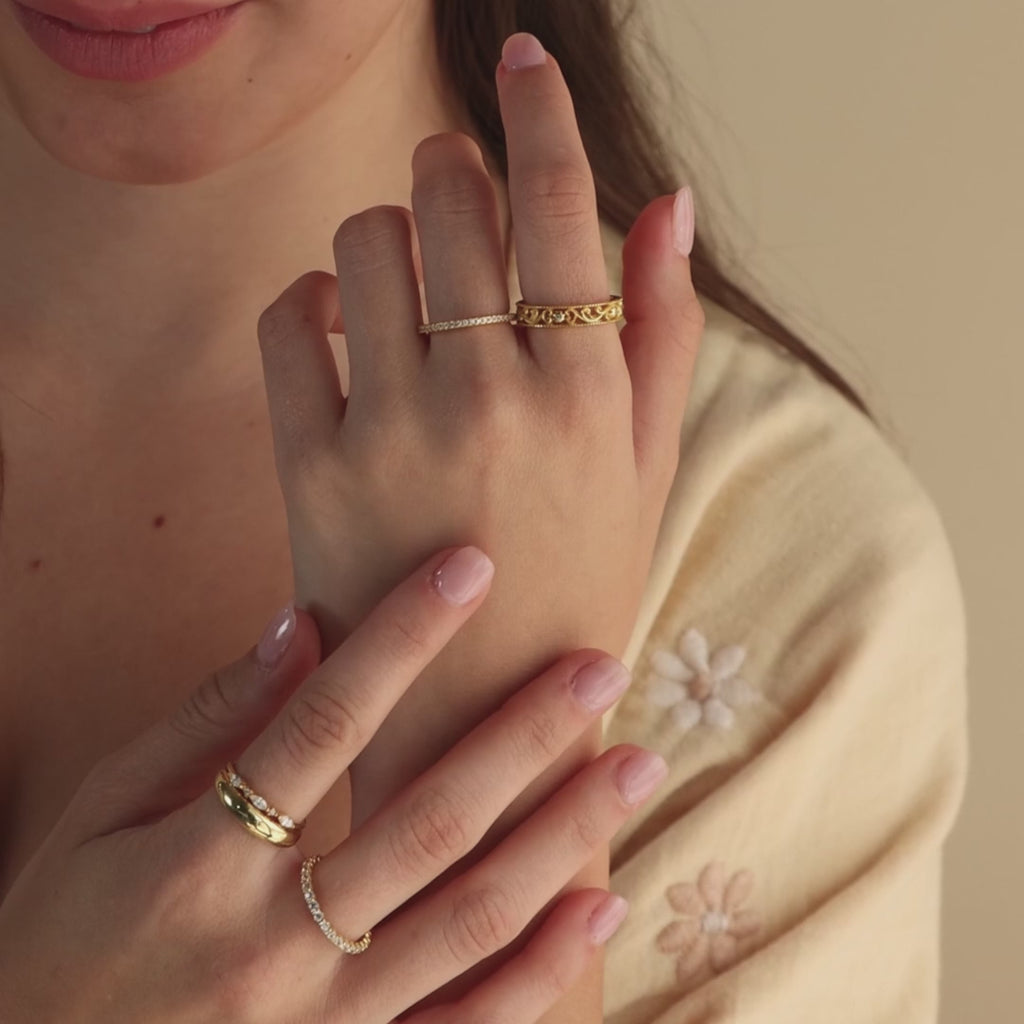 Filigree Flower Ring