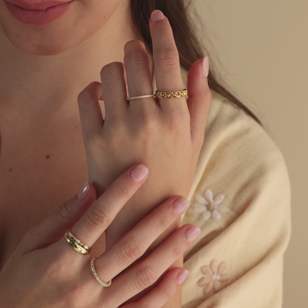 Filigree Flower Ring