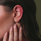 Trio Diamond Cluster Flatback Studs Set