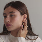 Pendientes colgantes de flores de nacimiento 