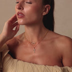 Solace Pave Cross Necklace