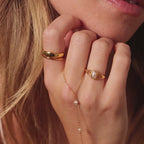 Vintage Oval Pearl Signet Ring