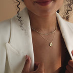 Paw Print Coin Necklace