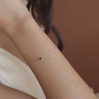 Pulsera con piedras de nacimiento de talla baguette