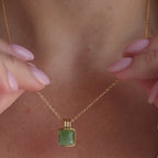 Jade Pendant Necklace in 18K Gold