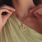 Pearl Moon Charm