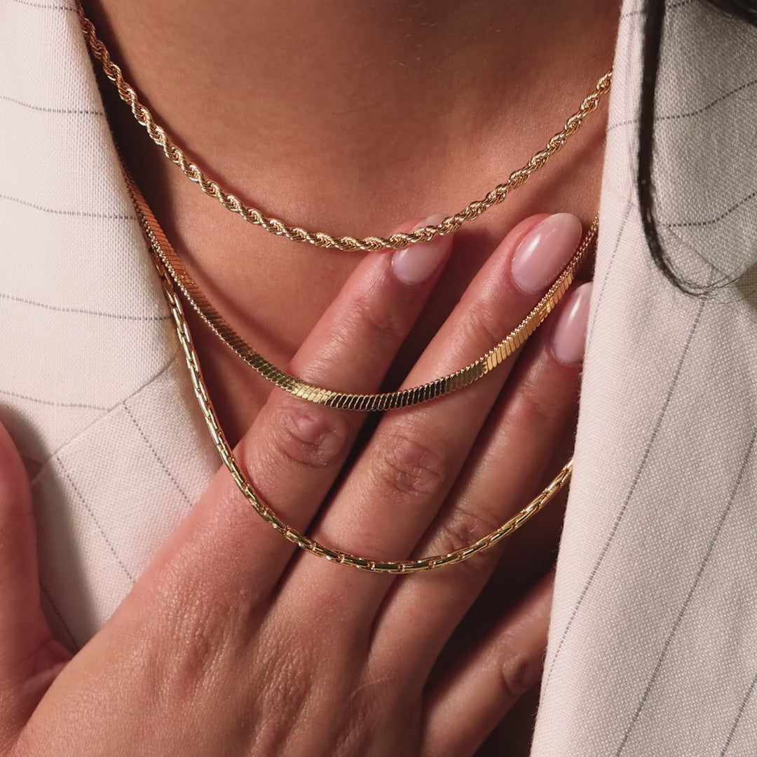 Bold Snake Chain Necklace