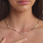 Oasis Rainbow Beaded Necklace