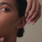 Ombre Cluster Ruby Studs