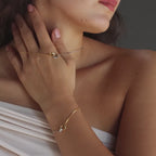 Interlocking Circles Necklace and Bracelet Set