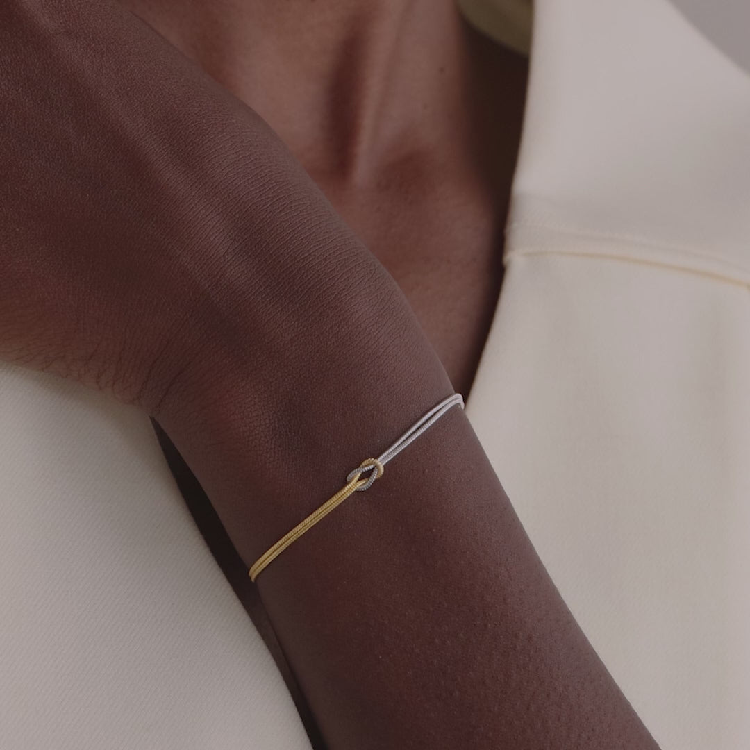 Love Knot Bracelet in Mixed Metal