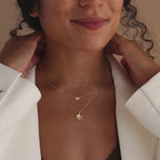 Collier avec empreinte de main de bébé