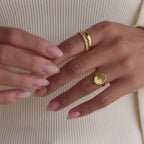 Organic Fingerprint Signet Ring