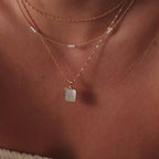 Serenity Mother of Pearl Necklace in 18K Gold