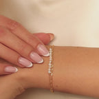 Duo Pearl Twist Bracelet