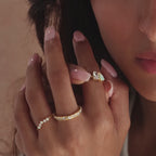Bague Toi et Moi en diamant et opale