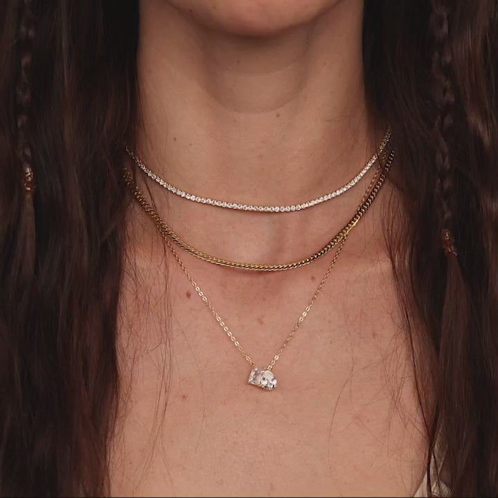 Toi et Moi Diamond Necklace