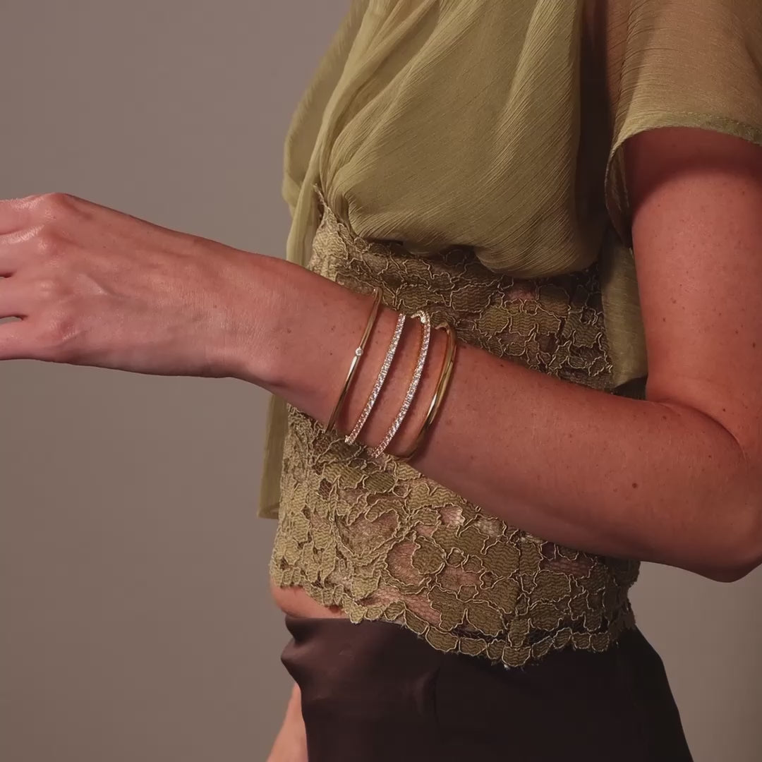 Diamond Tennis Wrap Bangle