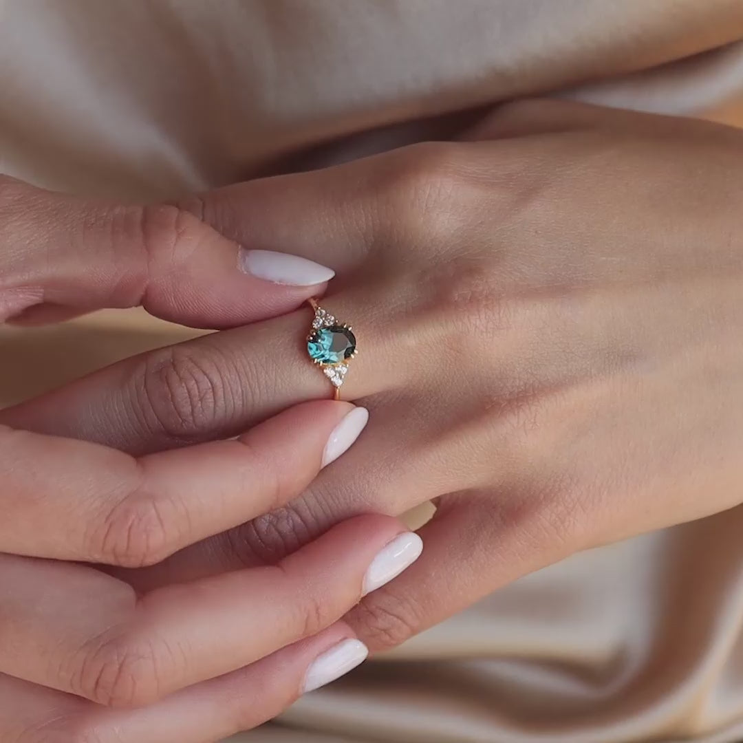 Elizabeth Blue Topaz Ring