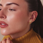 Peridot Raindrop Studs