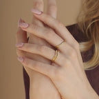 Ensemble de bagues de naissance en dentelle