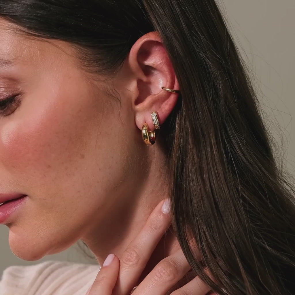 Signature Bold Sculpted Hoops
