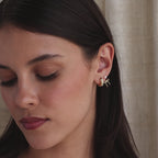 Pearl & Bow Ear Jackets