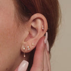 Opal & Diamond Marquise Studs