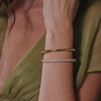 Flow Bangle Bracelet in 18K Gold