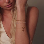 Infinity Cross Charm in Silver